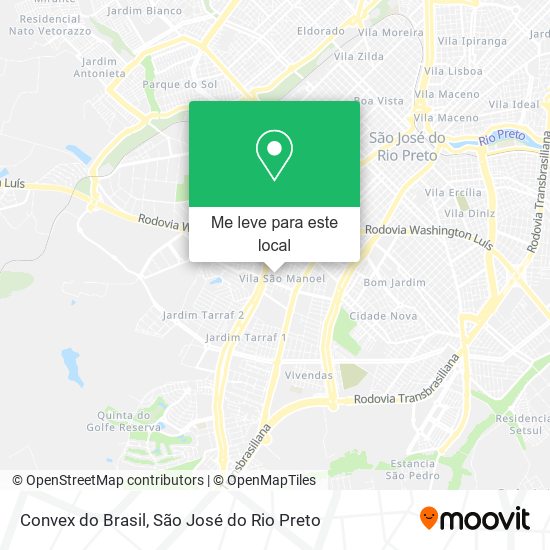 Convex do Brasil mapa