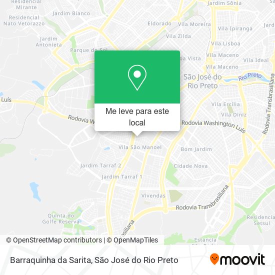 Barraquinha da Sarita mapa