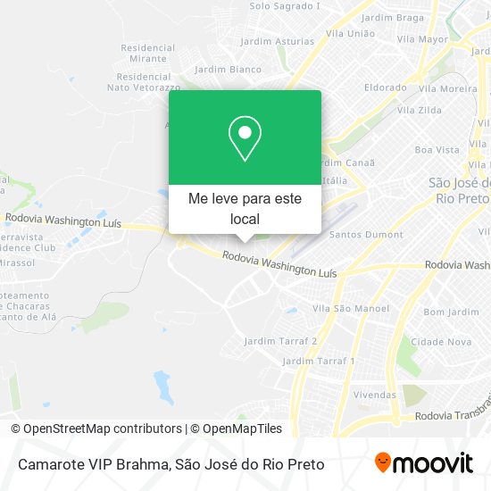 Camarote VIP Brahma mapa