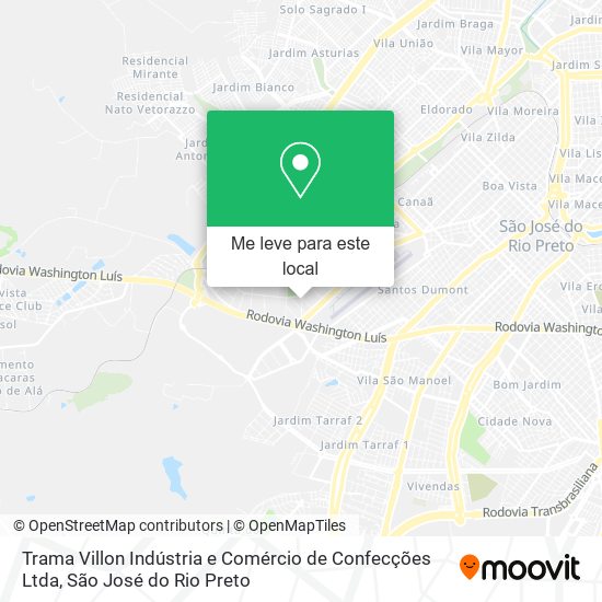 Trama Villon Indústria e Comércio de Confecções Ltda mapa