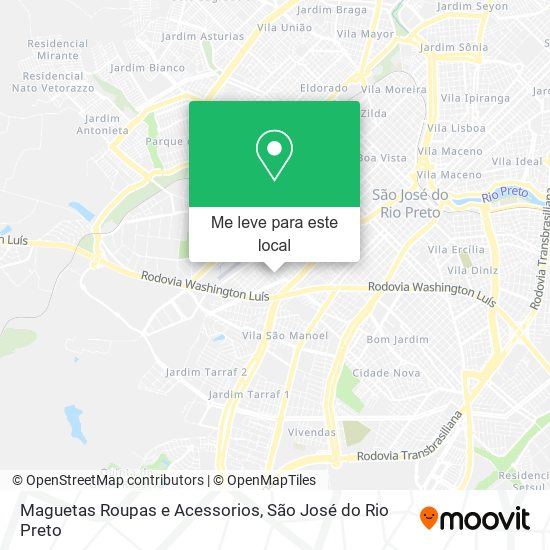 Maguetas Roupas e Acessorios mapa