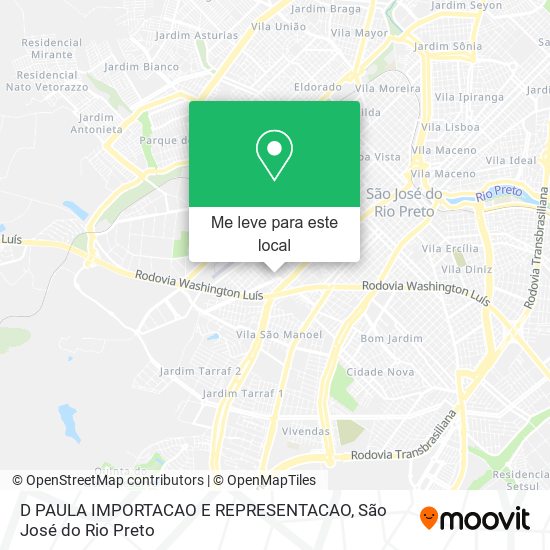D PAULA IMPORTACAO E REPRESENTACAO mapa