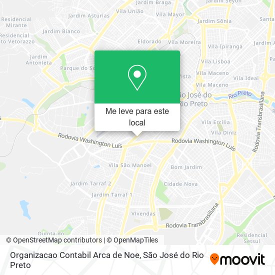 Organizacao Contabil Arca de Noe mapa