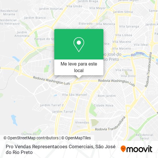 Pro Vendas Representacoes Comerciais mapa