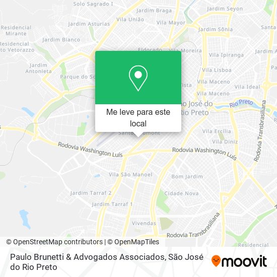 Paulo Brunetti & Advogados Associados mapa