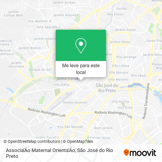 Associa'Áo Maternal Orienta'Áo mapa