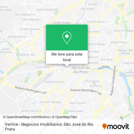 Vertice - Negocios Imobiliarios mapa