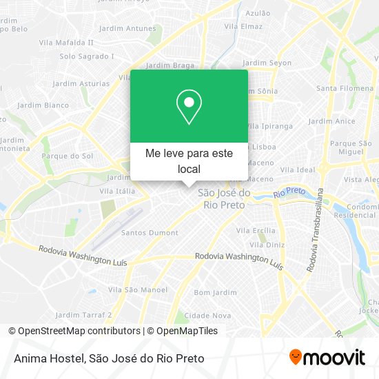 Anima Hostel mapa