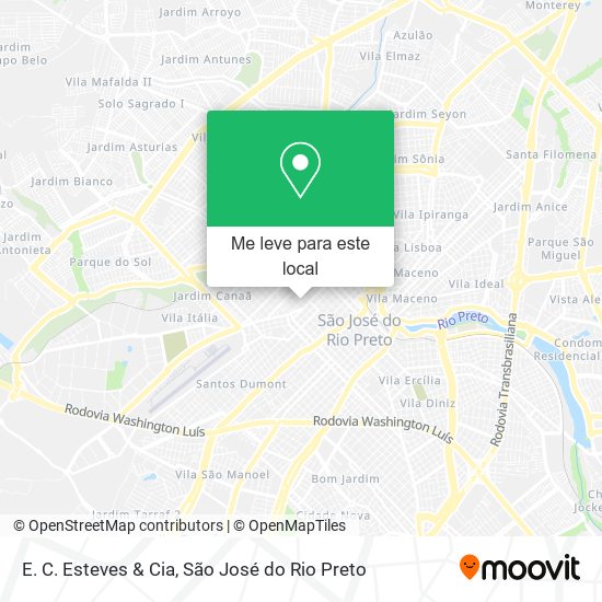 E. C. Esteves & Cia mapa