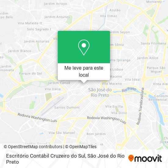 Escritório Contábil Cruzeiro do Sul mapa