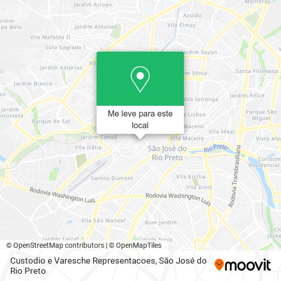 Custodio e Varesche Representacoes mapa