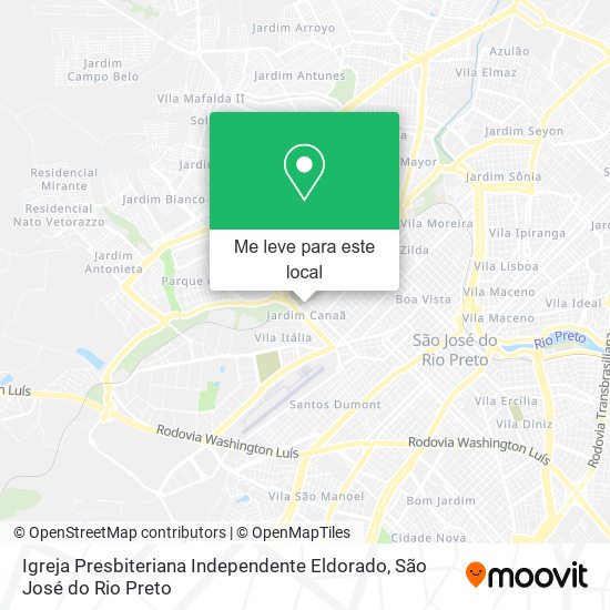 Igreja Presbiteriana Independente Eldorado mapa