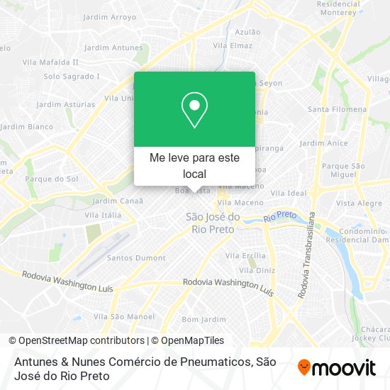 Antunes & Nunes Comércio de Pneumaticos mapa