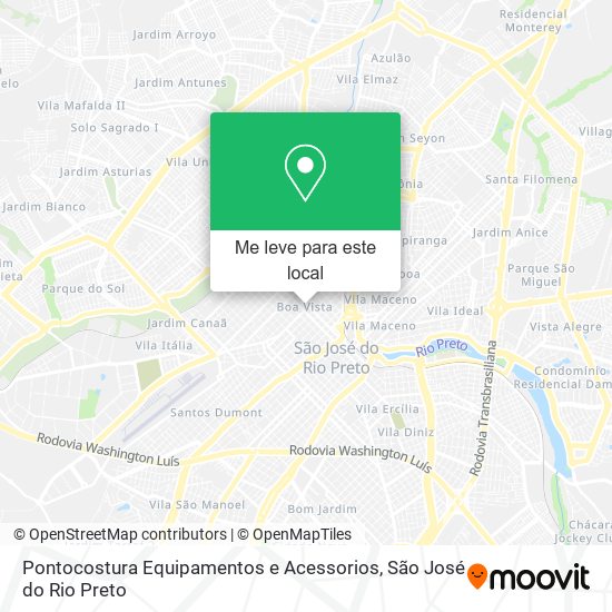 Pontocostura Equipamentos e Acessorios mapa