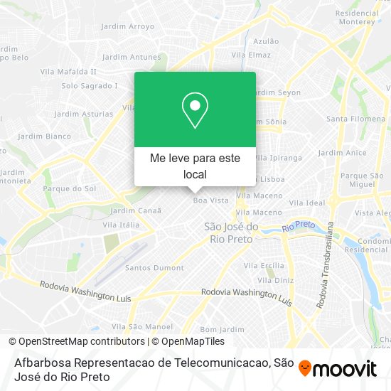 Afbarbosa Representacao de Telecomunicacao mapa