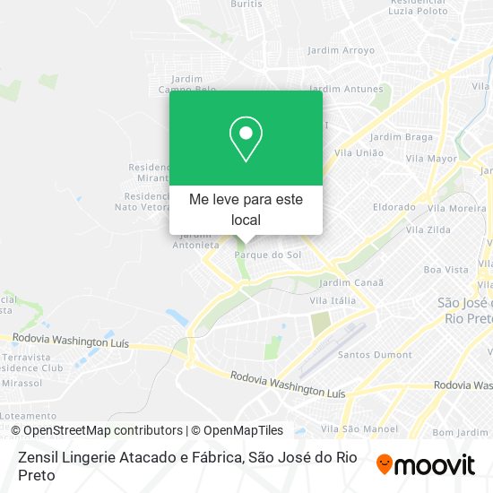 Zensil Lingerie Atacado e Fábrica mapa