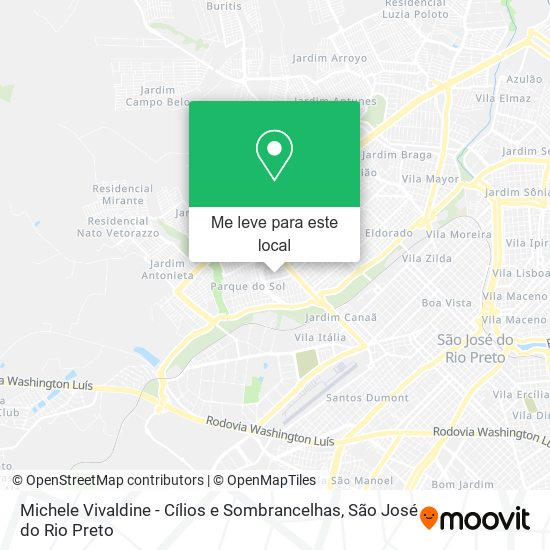 Michele Vivaldine - Cílios e Sombrancelhas mapa