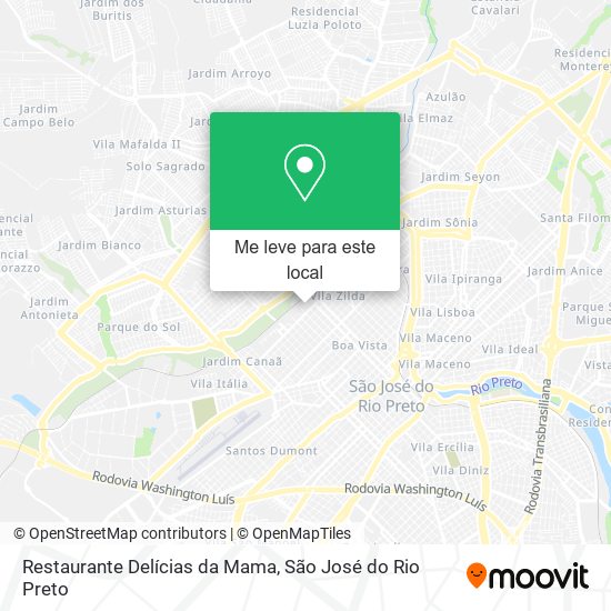 Restaurante Delícias da Mama mapa