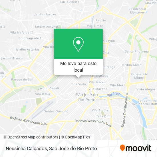 Neusinha Calçados mapa