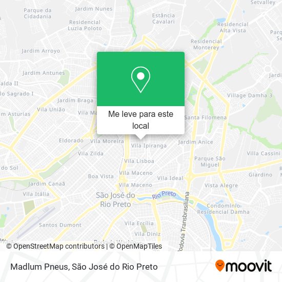 Madlum Pneus mapa