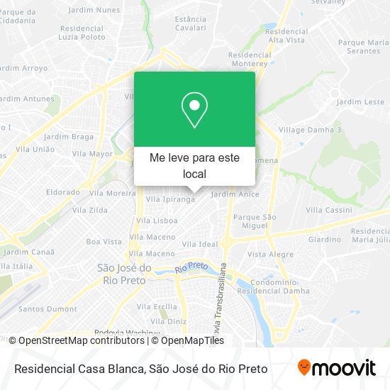 Residencial Casa Blanca mapa