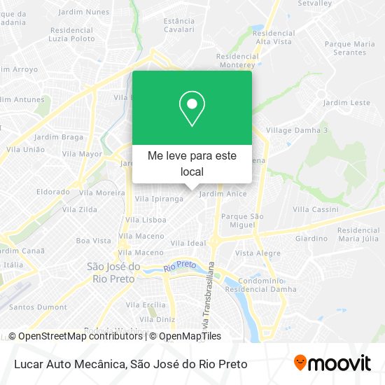 Lucar Auto Mecânica mapa