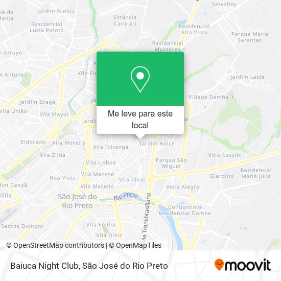 Baiuca Night Club mapa
