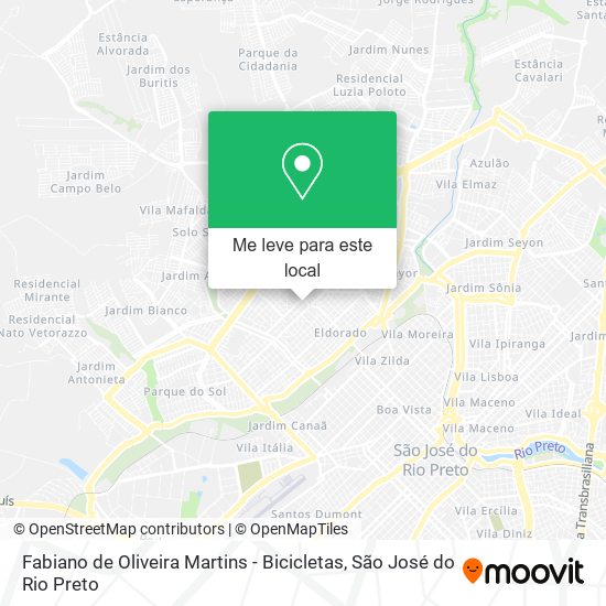Fabiano de Oliveira Martins - Bicicletas mapa