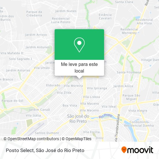Posto Select mapa