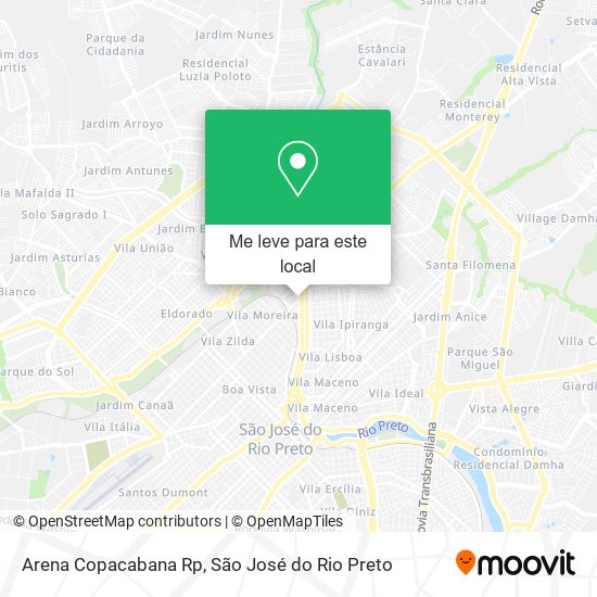 Arena Copacabana Rp mapa