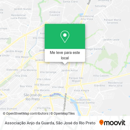 Associação Anjo da Guarda mapa