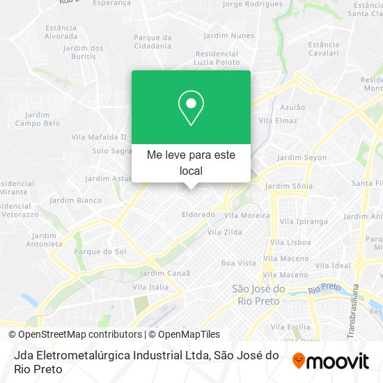 Jda Eletrometalúrgica Industrial Ltda mapa