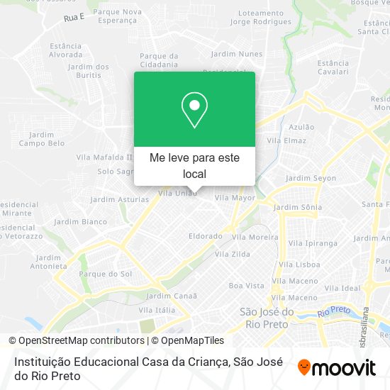 Instituição Educacional Casa da Criança mapa