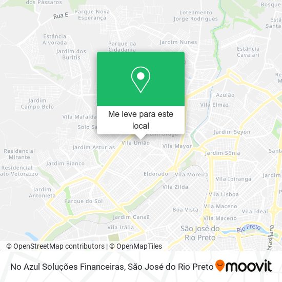 No Azul Soluções Financeiras mapa