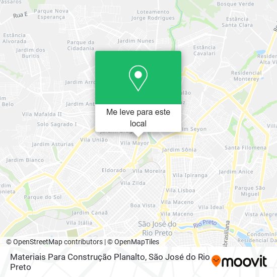 Materiais Para Construção Planalto mapa