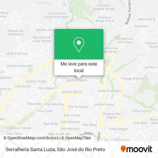 Serralheria Santa Luzia mapa
