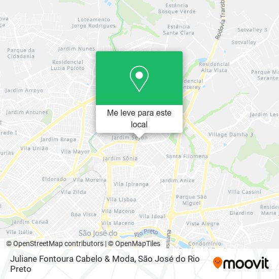 Juliane Fontoura Cabelo & Moda mapa