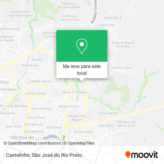 Castelinho mapa