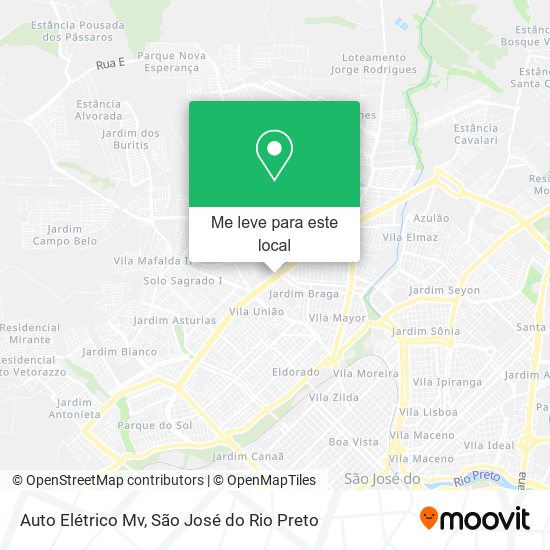 Auto Elétrico Mv mapa