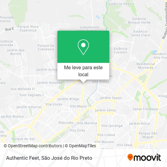 Authentic Feet mapa