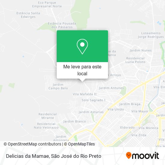 Delicias da Mamae mapa