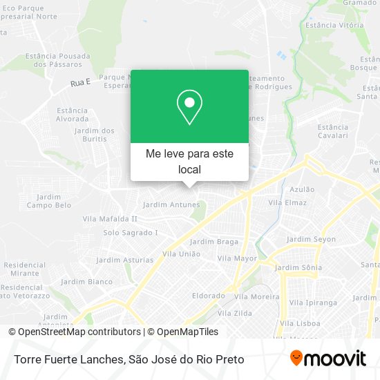 Torre Fuerte Lanches mapa