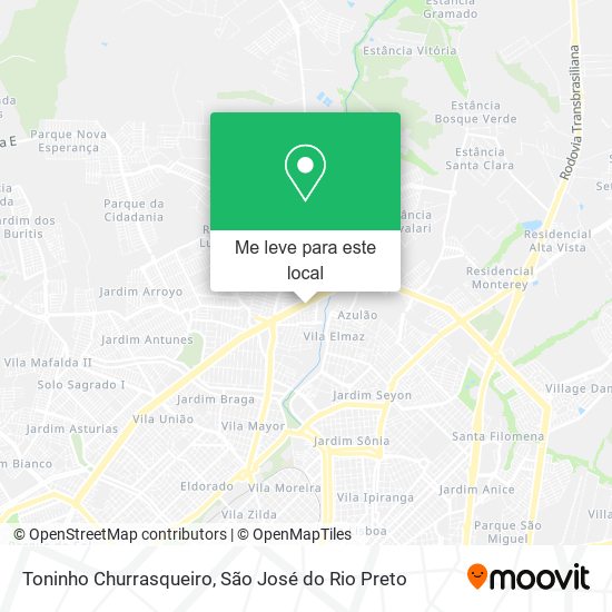 Toninho Churrasqueiro mapa
