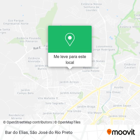 Bar do Elias mapa