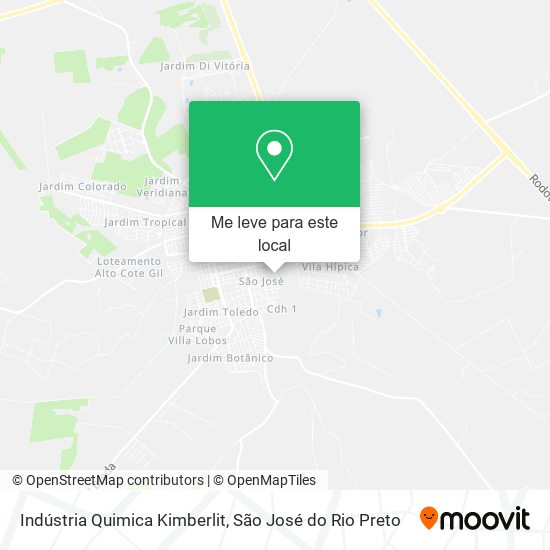 Indústria Quimica Kimberlit mapa