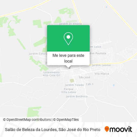 Salão de Beleza da Lourdes mapa