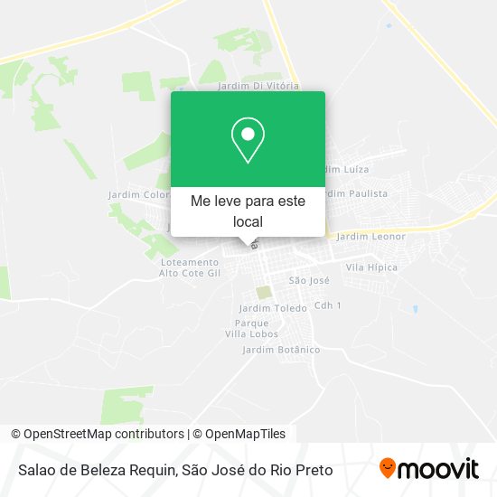 Salao de Beleza Requin mapa