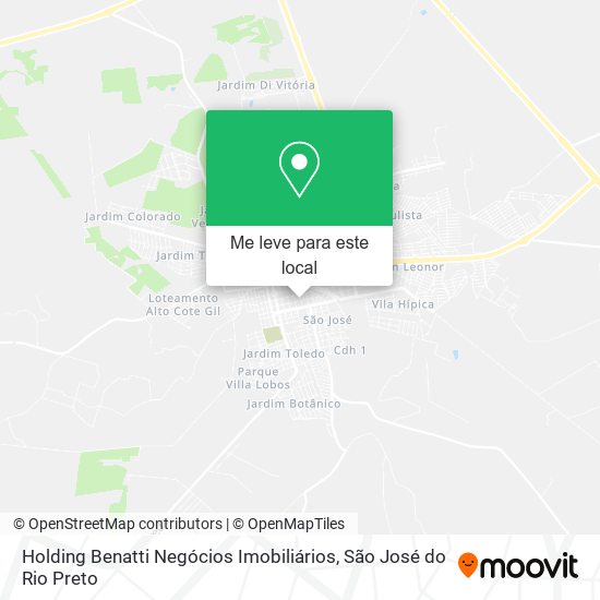 Holding Benatti Negócios Imobiliários mapa