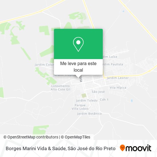 Borges Marini Vida & Saúde mapa