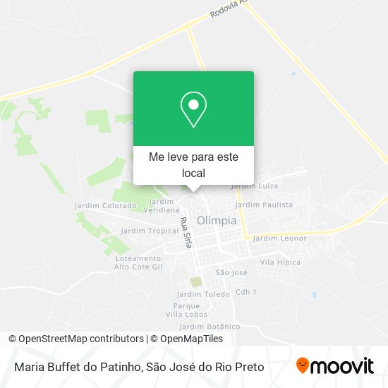 Maria Buffet do Patinho mapa